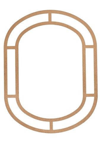 [7411S] RAMA OGLINDA OVALA DIN MDF