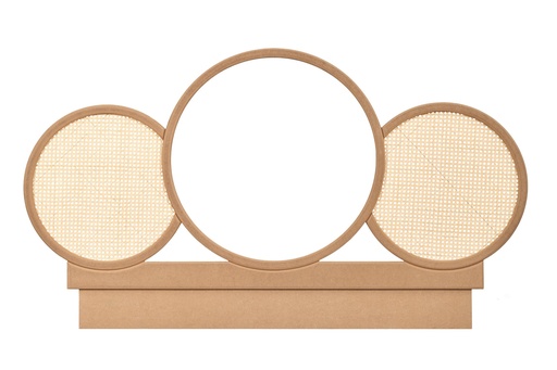 [7809S] TABLIE PAT DIN MDF CU RATAN