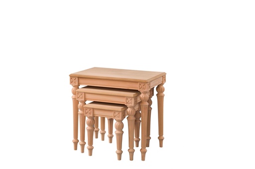 [5116N] SET MASUTE DIN LEMN SI MDF CU SCULPTURA