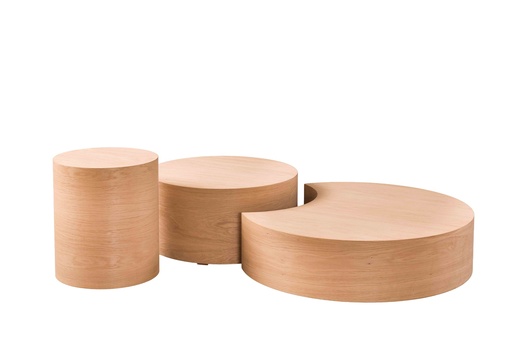 [5530N] SET MASUTE DIN LEMN CU FURNIR DE STEJAR