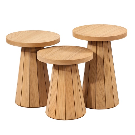 [5513S] SET MASUTE DIN LEMN CU FURNIR DE STEJAR