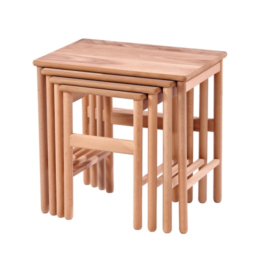 [5516S] SET MASUTE DIN LEMN CU FURNIR DE NUC