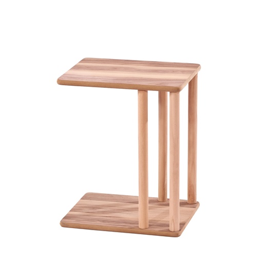 [5572S] MASUTA SERVICE DREPTUNGHIULARA DIN MDF CU FURNIR DE NUC