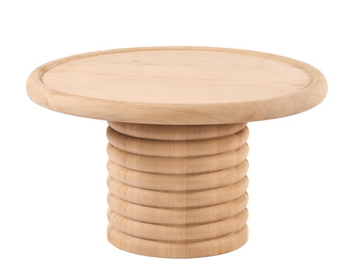 [5707S] MASUTA CAFEA ROTUNDA DIN LEMN