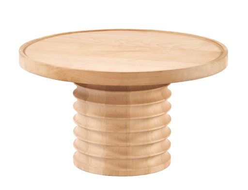 [5708S] MASUTA CAFEA ROTUNDA DIN LEMN