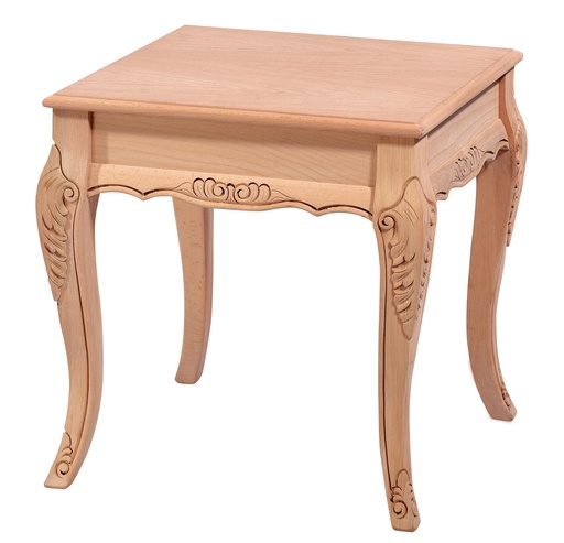 [5880S] MASUTA PATRATA DIN LEMN CU SCULPTURA