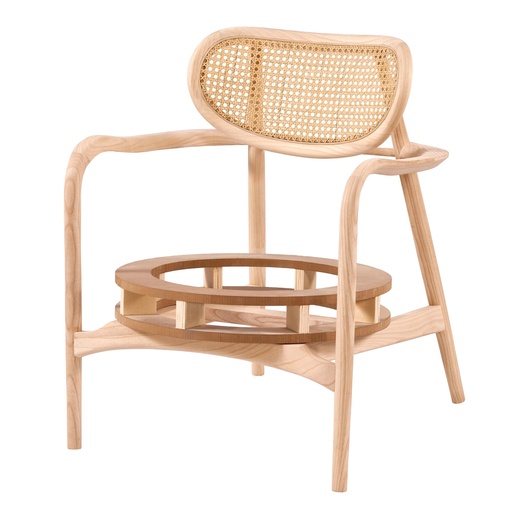 [4806S] SCHELET FOTOLIU DIN LEMN CU RATAN