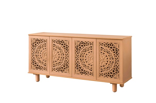 [3147N] SERVANTA DIN LEMN SI MDF CU SCULPTURA