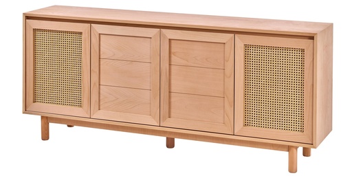 [5125S] SERVANTA DIN LEMN CU RATAN