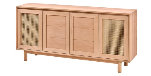 [5127S] SERVANTA DIN LEMN CU RATAN