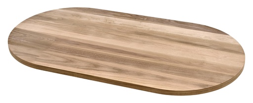 [3427S-3429S] BLAT MASA OVAL DIN LEMN CU FURNIR DE NUC