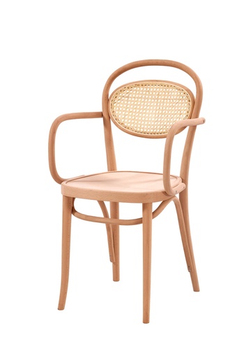 [4174S] SCHELET SCAUN DIN LEMN CU BRATE SI RATAN