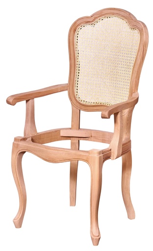 [4288S] SCHELET SCAUN DIN LEMN CU BRATE SI RATAN