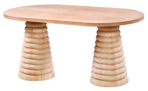 [2103S] MASA OVALA FIXA DIN LEMN