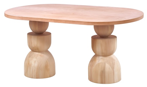 [2120S] MASA OVALA FIXA DIN LEMN