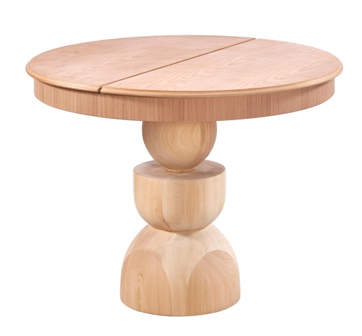 [2145S] MASA ROTUNDA EXTENSIBILA DIN LEMN