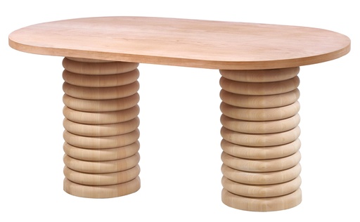 [2156S] MASA OVALA FIXA DIN LEMN