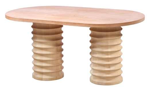 [2173S] MASA OVALA FIXA DIN LEMN