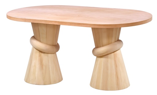 [2198S] MASA OVALA FIXA DIN LEMN