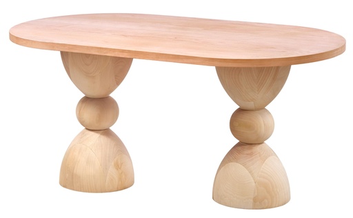 [2213S] MASA OVALA FIXA DIN LEMN