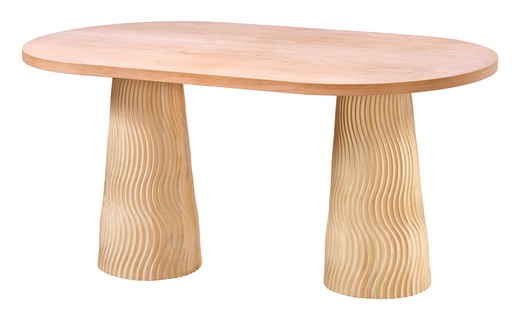 [2218S] MASA OVALA FIXA DIN LEMN