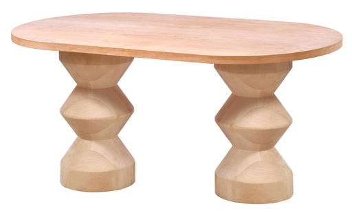 [2227S] MASA OVALA FIXA DIN LEMN