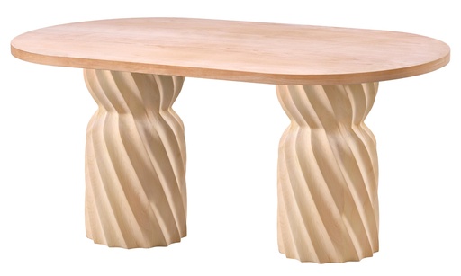 [2235S] MASA OVALA FIXA DIN LEMN