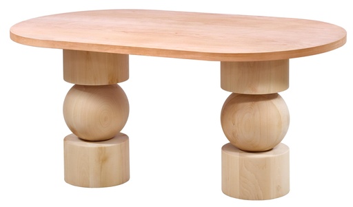 [2242S] MASA OVALA FIXA DIN LEMN