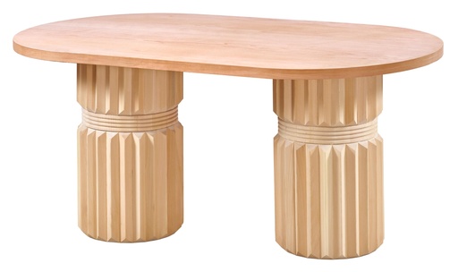 [2257S] MASA OVALA FIXA DIN LEMN