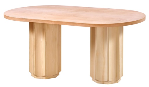 [2267S] MASA OVALA FIXA DIN LEMN