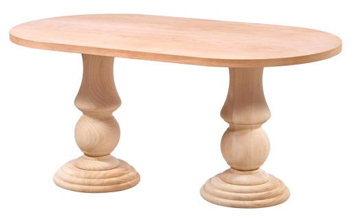 [2291S] MASA OVALA FIXA DIN LEMN