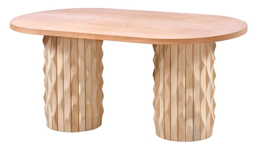 [2299S] MASA OVALA FIXA DIN LEMN