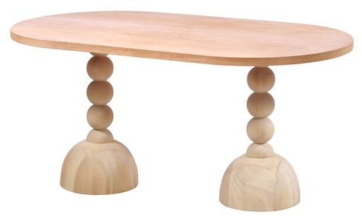 [2319S] MASA OVALA FIXA DIN LEMN