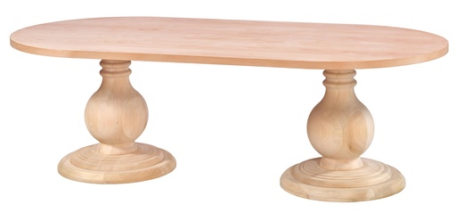 [2323S] MASA OVALA FIXA DIN LEMN