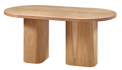 [2340S] MASA OVALA FIXA DIN LEMN CU FURNIR DE STEJAR