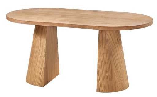 [2344S] MASA OVALA FIXA DIN LEMN CU FURNIR DE STEJAR