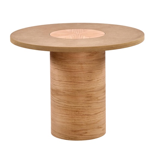 [2448S] MASA ROTUNDA FIXA DIN LEMN SI MDF