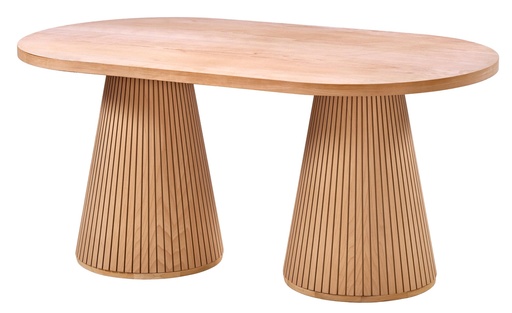 [2496S] MASA OVALA FIXA DIN LEMN