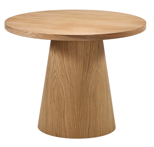 [2517S] MASA ROTUNDA FIXA DIN LEMN CU FURNIR DE STEJAR