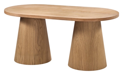 [2521S] MASA OVALA FIXA DIN LEMN CU FURNIR DE STEJAR