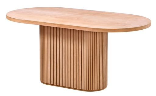 [2577S] MASA OVALA FIXA DIN LEMN